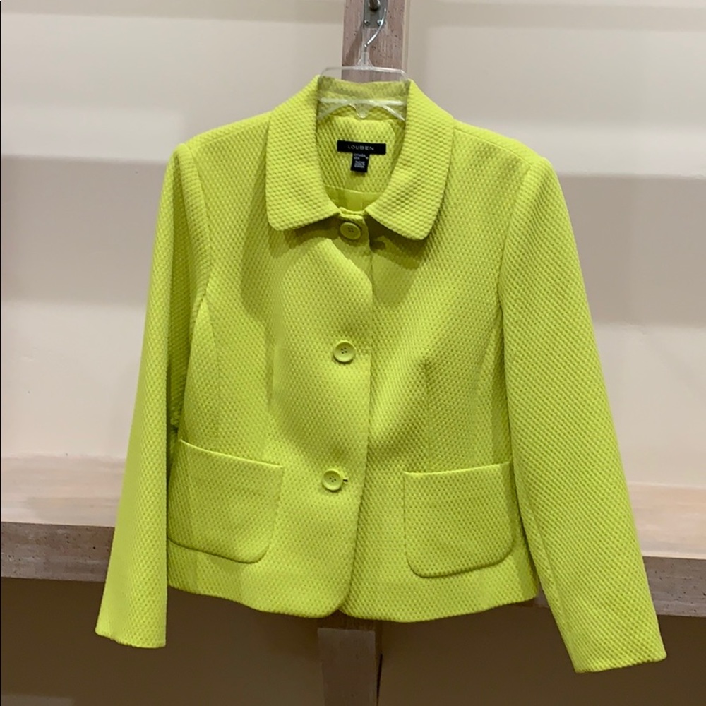 Fully lined quilted Louben blazer